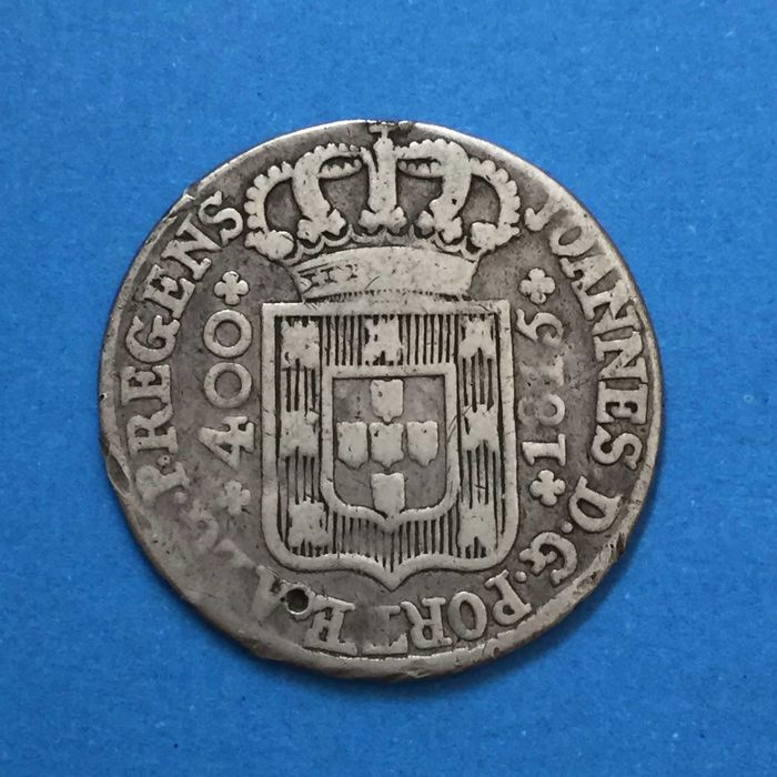 Cruzado Novo 1815 D. João Príncipe Regente, silver