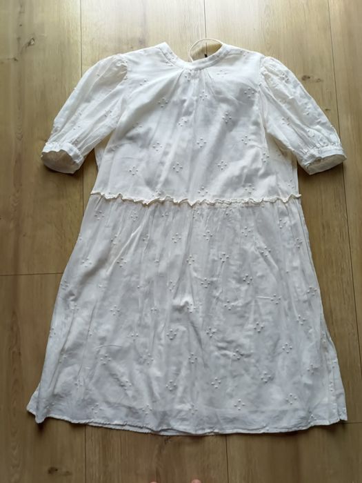 Vero moda sukienka damska letnia hafty ecru rozm 44 XXL