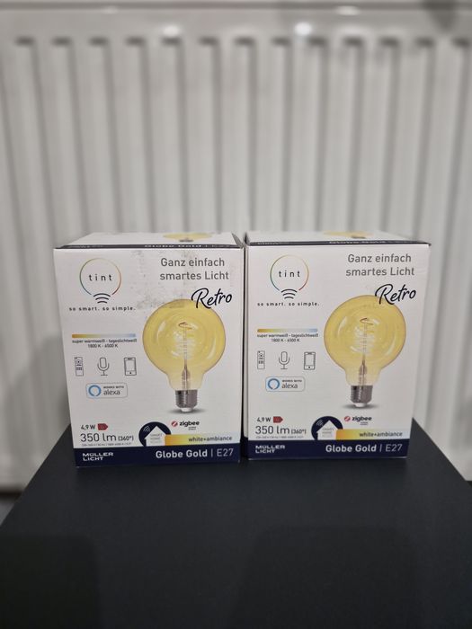 Inteligentne złote żarówki retro