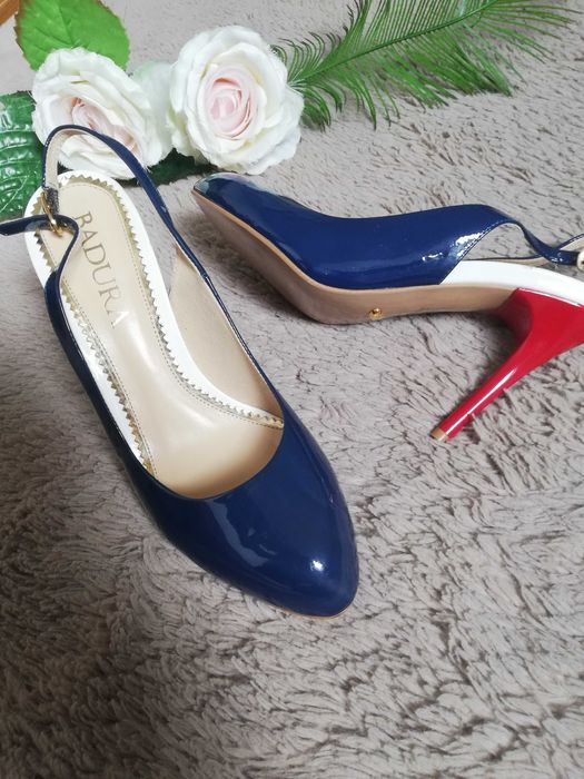 Wielokolorowe szpilki Badura Nowe rozm. 37