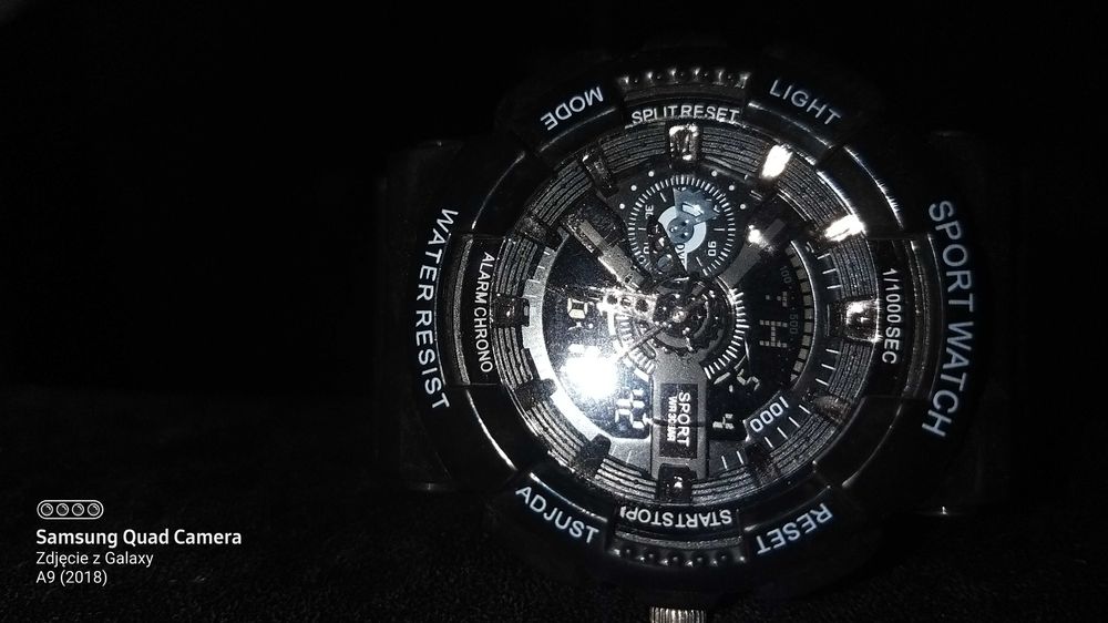 Nowy męski zegarek sportowy, 3 ATM, datownik, alarm, stoper