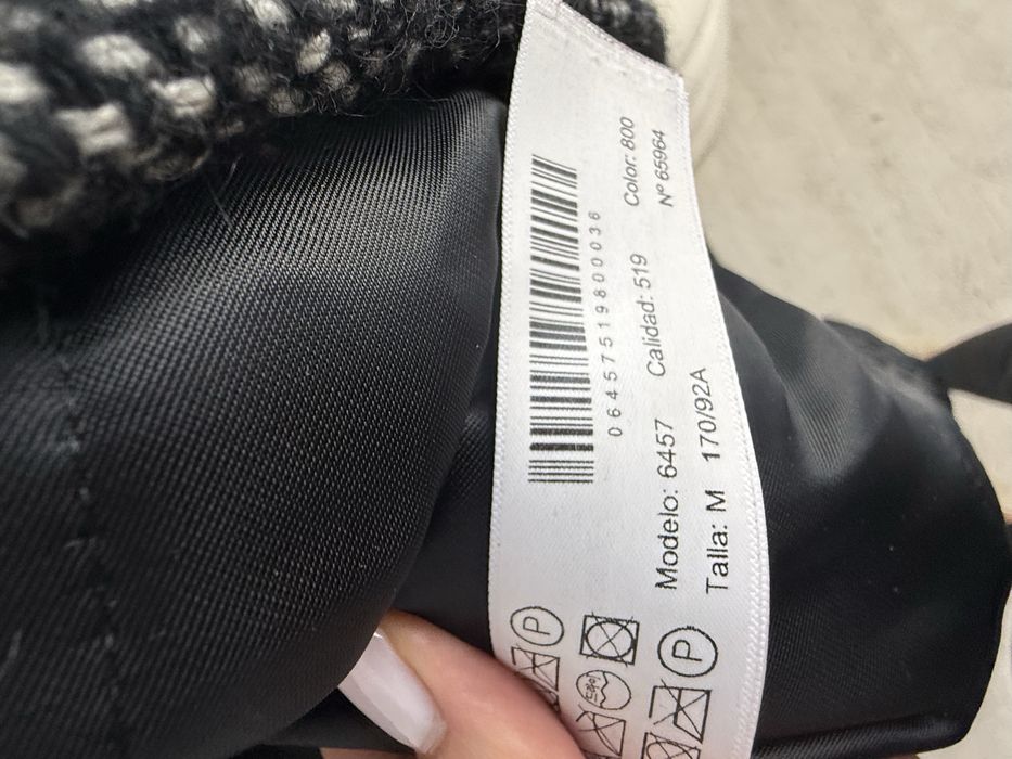 Damski Welniany Plaszcz Massimo Dutti M Cieply
