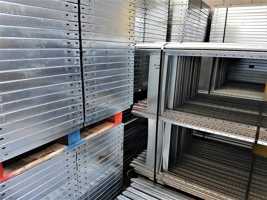 Regał Magazynowy 64x185x400/12p Metalowy Ocynk Garaż Piwnica Warsztat