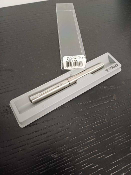Caneta Parker de tinta permanente em aço inoxidável - 15 Special Steel