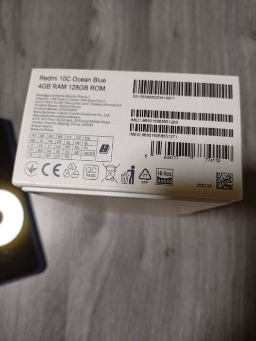 Redmi 10C Ocean Blue 4GB RAM 128 GB