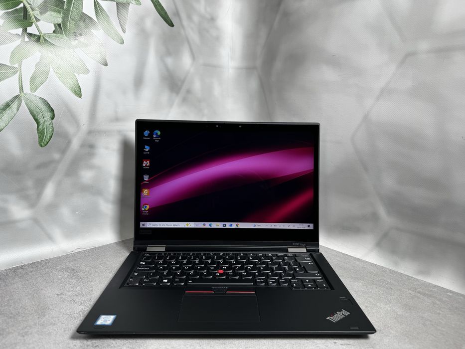 Сенсорний ноутбук Lenovo ThinkPad X380 Yoga / i5-8250U / 8GB / 128GB M.2 SSD / 13.3" Full HD IPS Touch / Стилус
