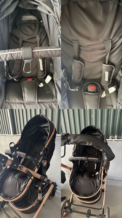 Carro de bebé preto