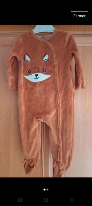 Cieplejszy pajacyk lisek r. 74