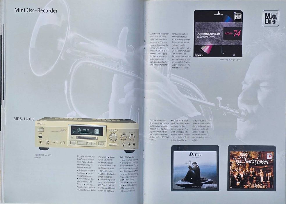 katalog/prospekt SONY ES - High End HiFi Komponenten 1995/199