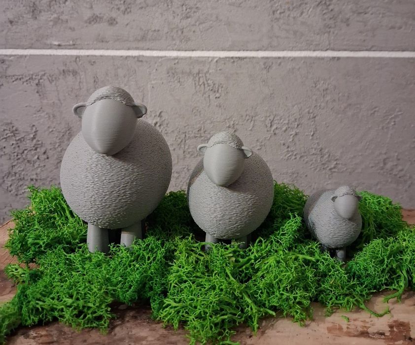 Owieczki, dekoracja na stół wielkanocny