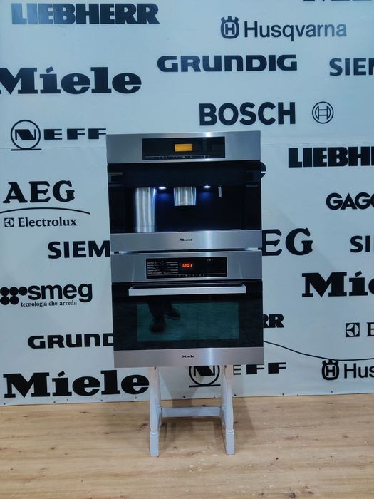 Комплект Miele™ 3в1. Духовка з мікрохвильовоюH5040BM+КофемашинаCVA5060