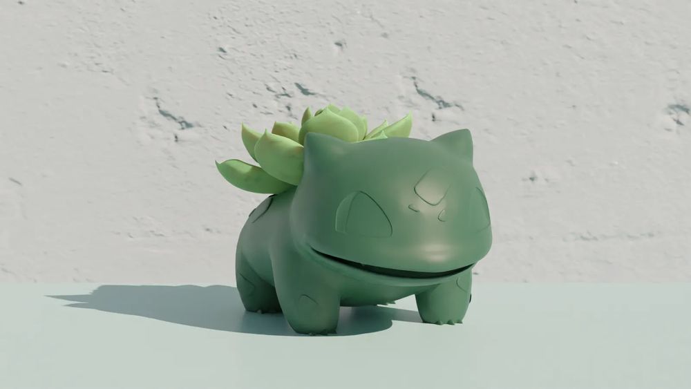 Bulbasaur - Pokemon - Vaso para planta