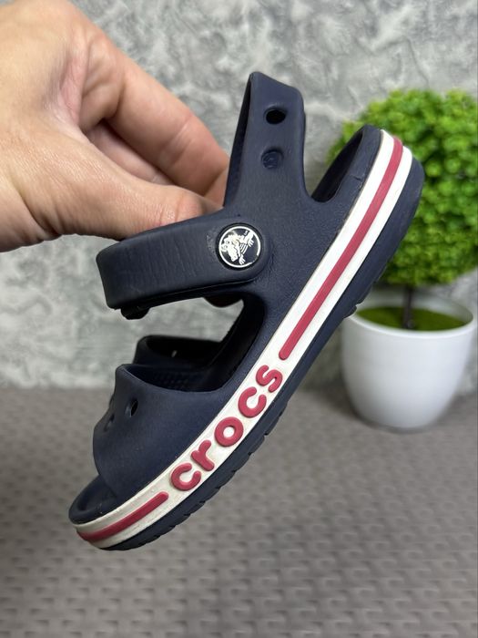 Crocs кроксы сандали C7 24 размер детские синие