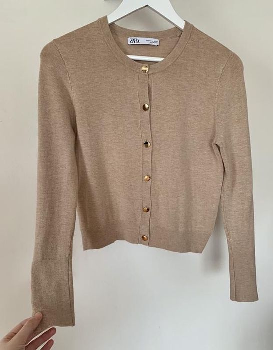 Бежевий кардиган від zara