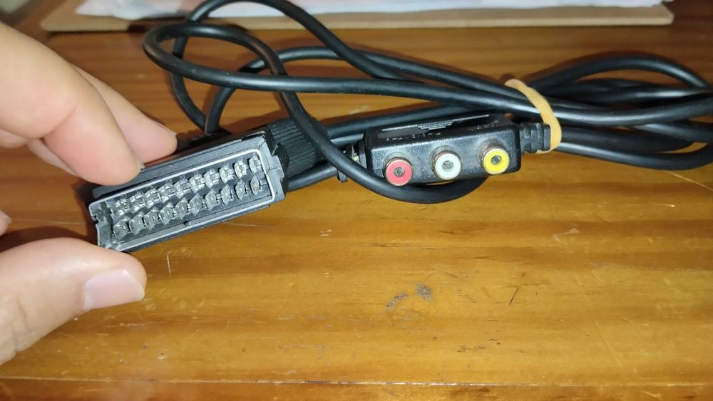 Cabo Scart + RCA para PS1, PS2 e PS3 Seminovo