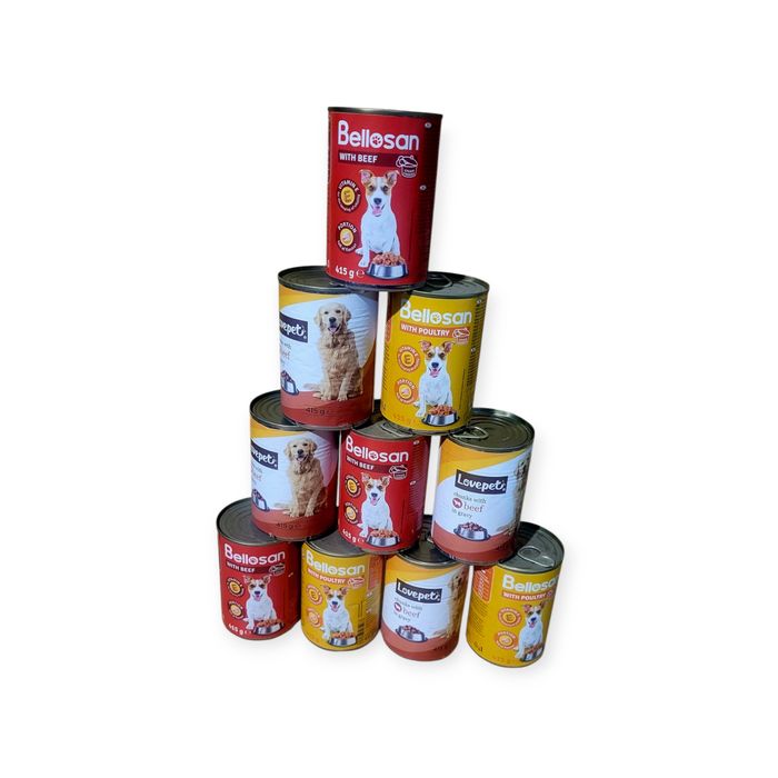 Mokra karma dla psa 32puszki mix