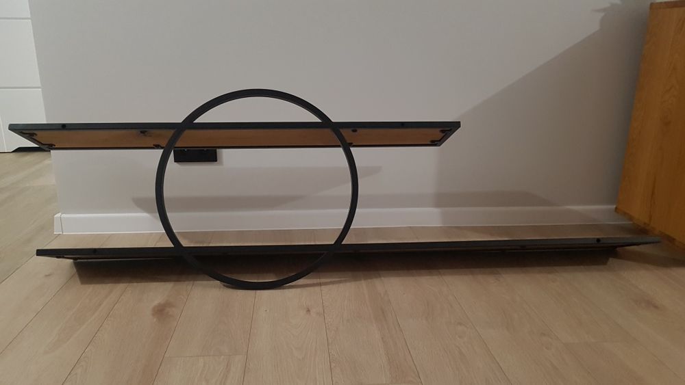 Półka dębowa loft 200 cm nowa