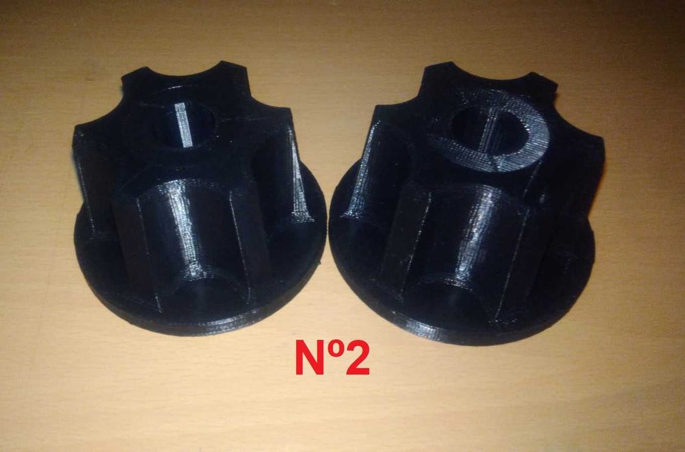 Adaptadores de rolos para plotter - Impresso em 3D