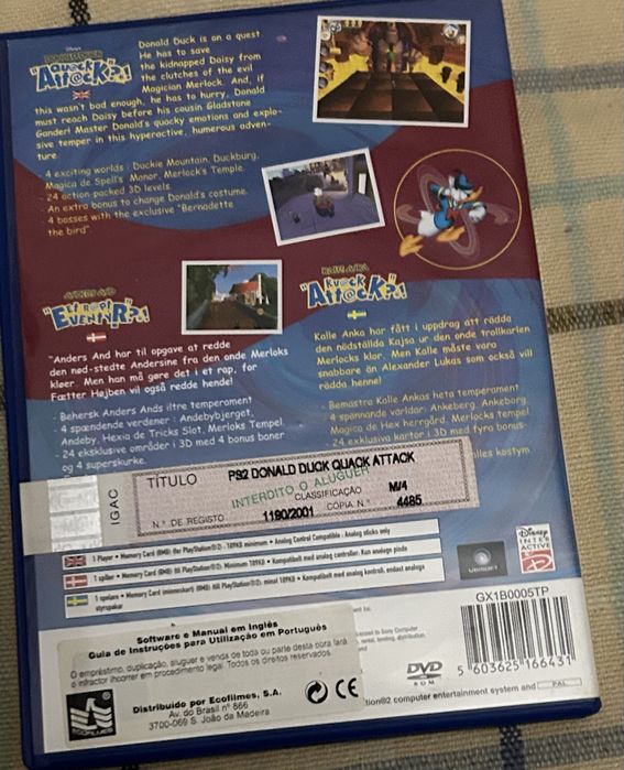 Jogo Donald Duck PS2