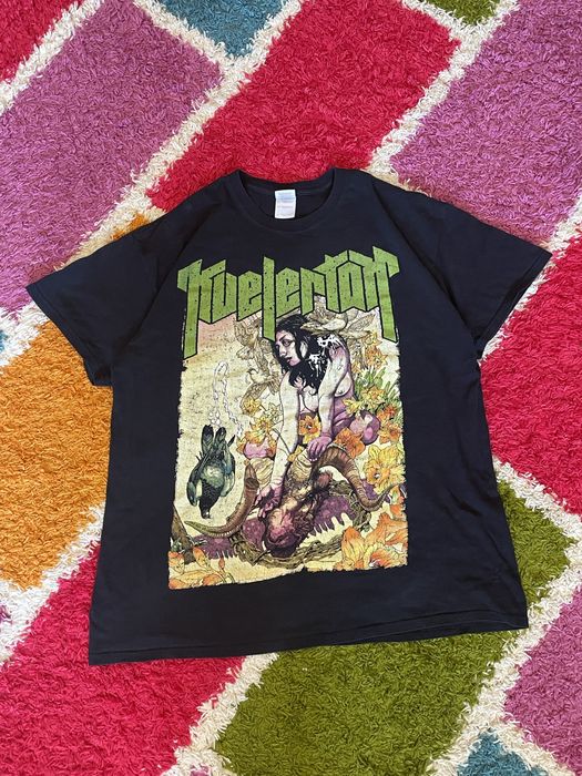 VINTAGE KVELERTOK METAL BAND T-SHIRT,футболка мерч метал квелерток