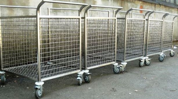 Візок для пральні, сітчастий, для мокрої білизни, для брудної білизни