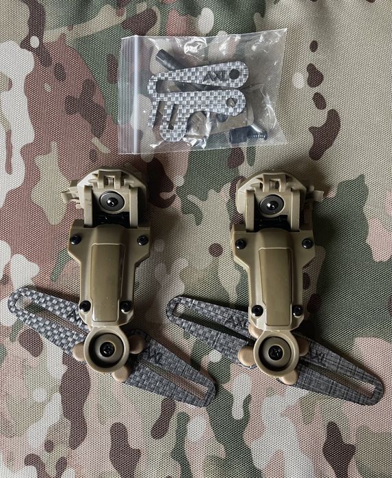 Кріплення карбон AXL на шолом для наушників PELTOR, OTTO, Sordin Pro-X