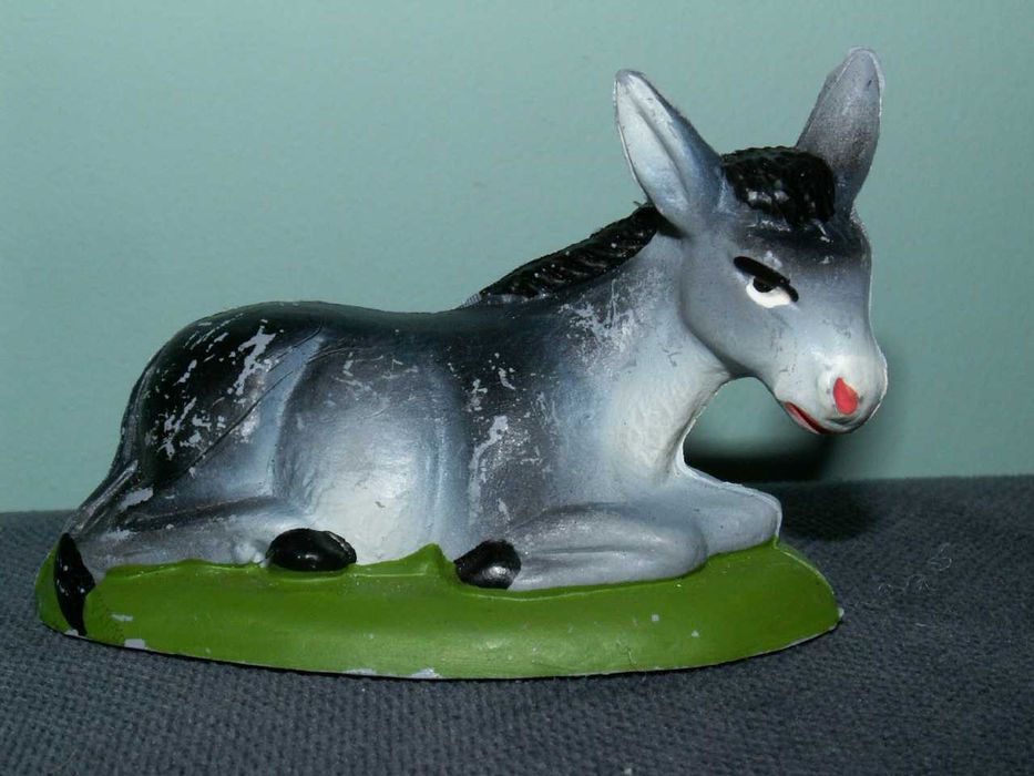 Zwierzęta  Wół - Osiołek do figur 11-13 cm do szopki bożonarodzeniowej