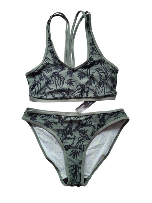Nowy strój kostium kąpielowy 38,M bikini wzór liście BonPrix komplet