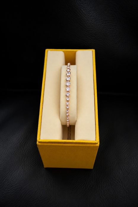 pulseira swarovski rose gold