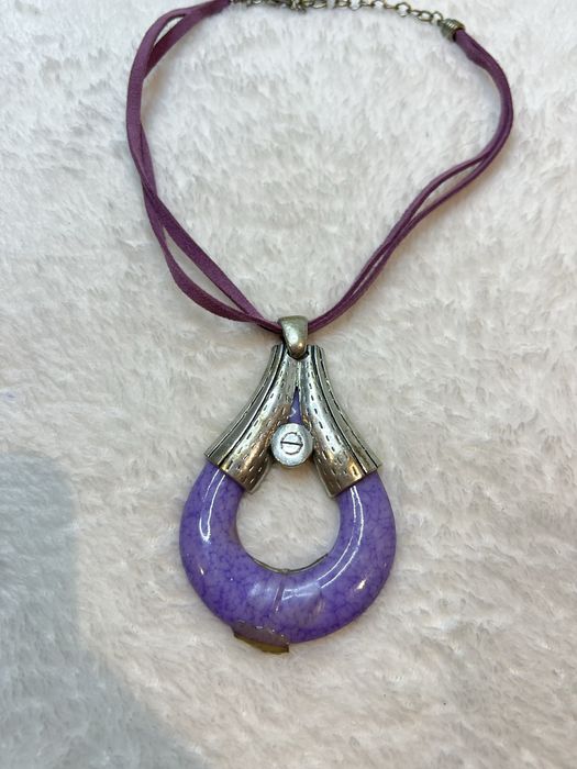 Fioletowy naszyjnik 21