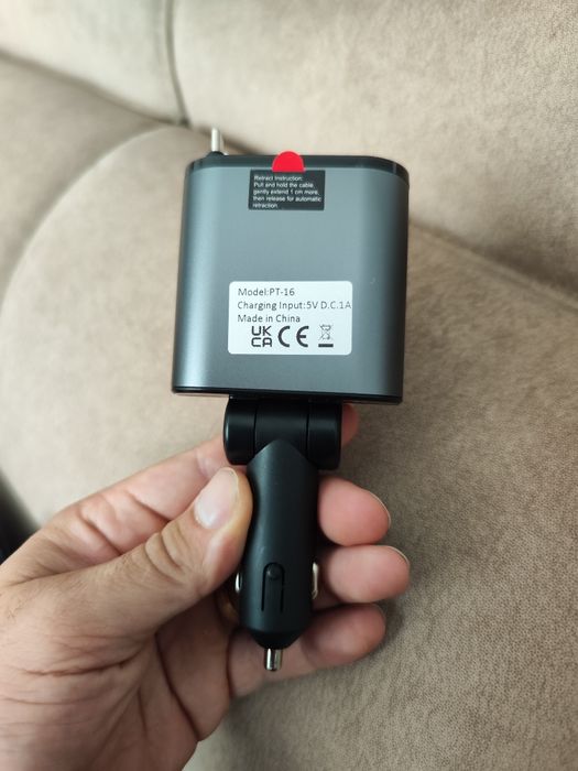 Carregador isqueiro 60w 4 em 1