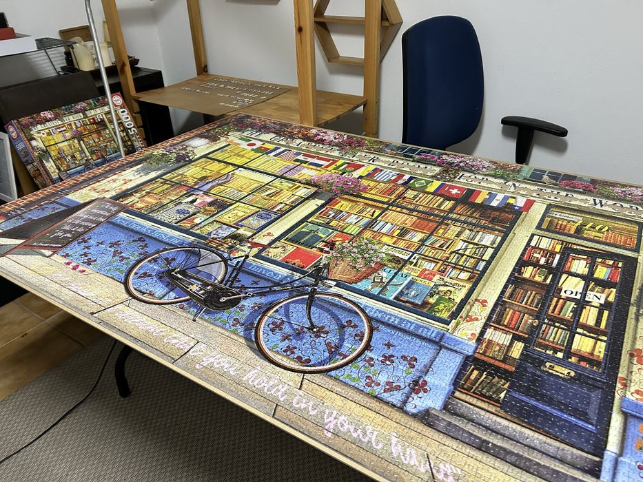 Quadro emoldurado puzzle 5000 peças