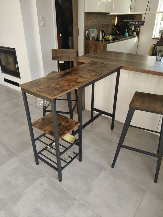 Stół barowy industrialny barek LOFT rustykalny