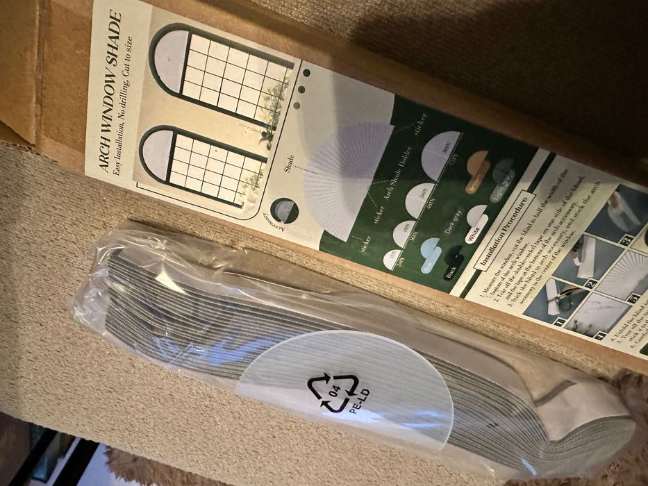 Roleta plisowana do okna łukowego