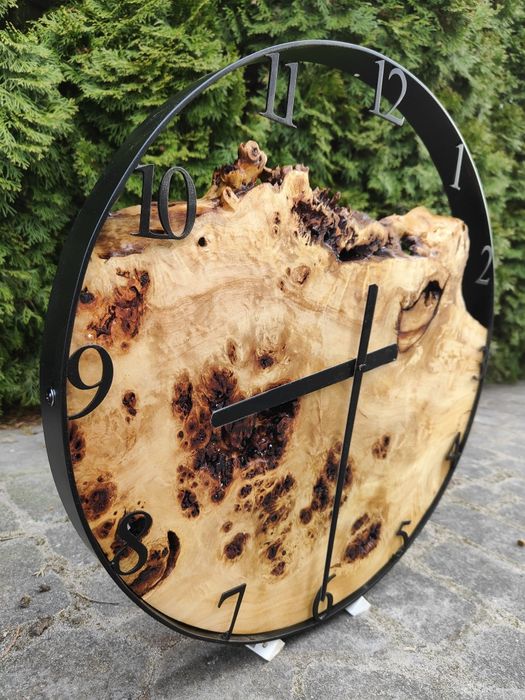 50 cm zegar topola rękodzieło