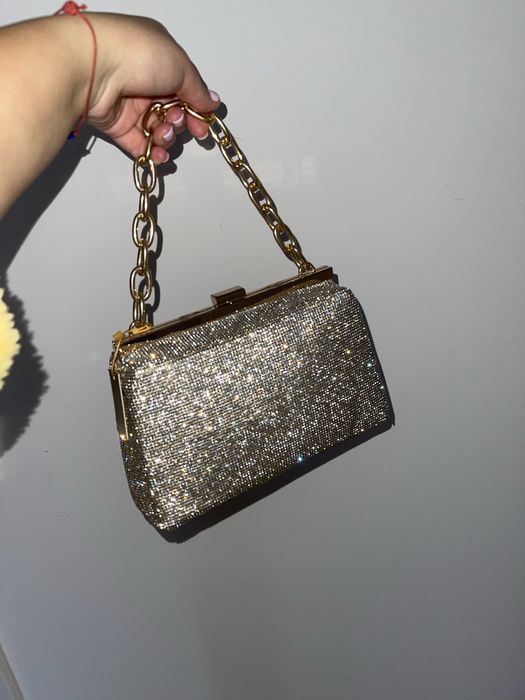 Błyszcząca torebka nowa