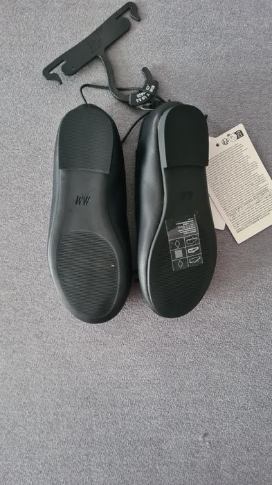 Buty, czarne balerinki rozmiar 25