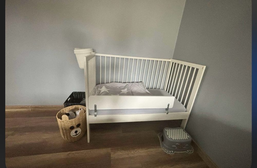 Łóżeczko nowe biale ikea