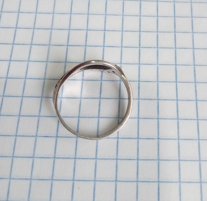 Кольцо перстень Срібло 925 проба. Золота накладка, Розмір 17,2