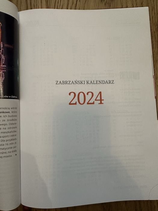 Almanach, kalendarz Zabrzański 2024 rok, nowy A4