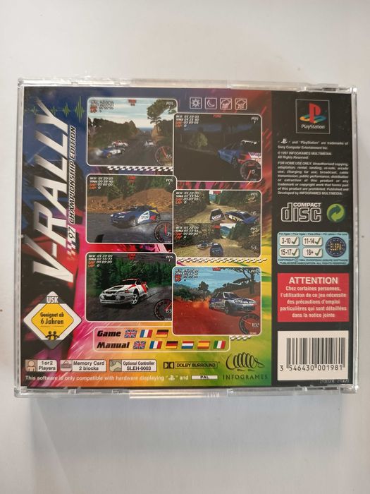 V-Rally PSX PS1 PlayStation 3XA kompelt