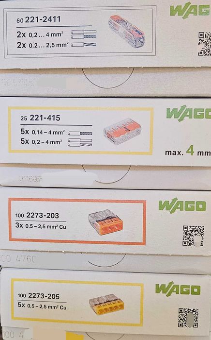 Złączki elektryczne wago