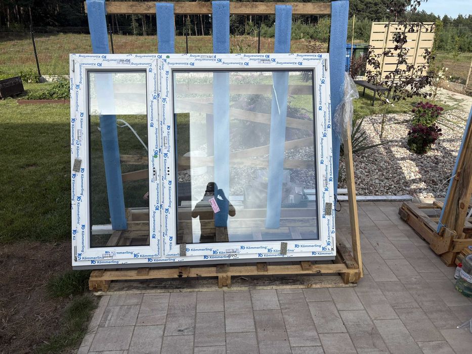 TANIE OKNO KOMMERLING 70AD 1770 x 1410 symetryczne 2 szybowe.