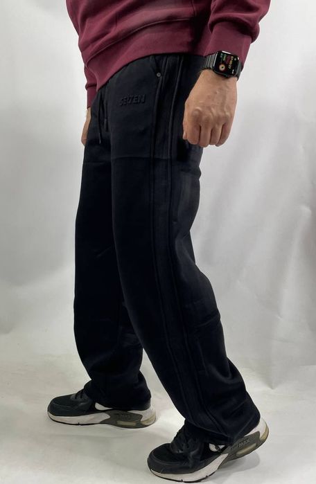 Мужские штаны зимние коттон на флисе