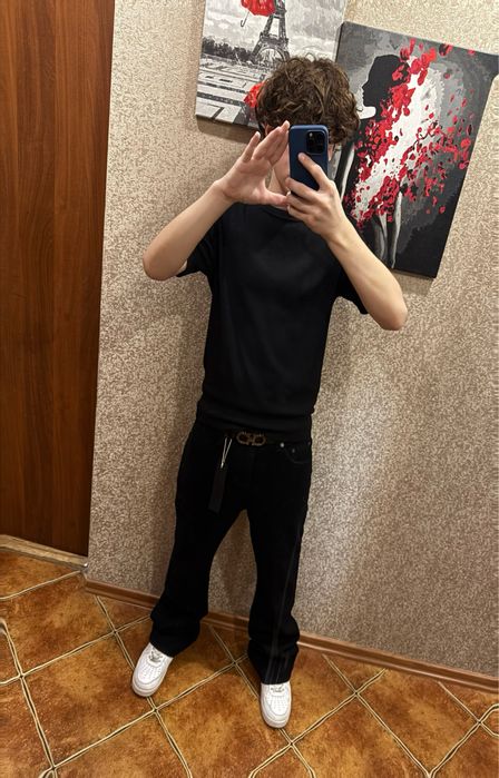 Джинси Flared Jeans Bootcut фларед широкі джинси black чорні jaded london