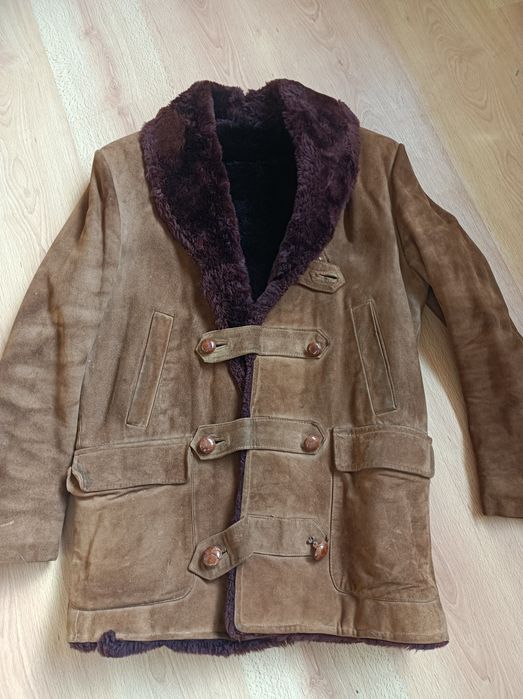 Excelente casaco pele c/pêlo vintage 70s
