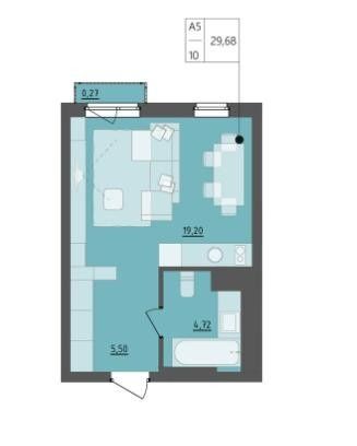 1-кімнатна квартира за адресою вул. Бандери Степана (площа 30 м²) - Atlanta.ua - фото 4