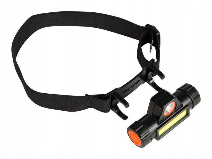 Mocna Latarka COB z magnesem uniwersalna na głowę czołówka lampa LED