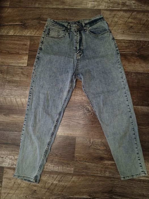 Мужские тёмно-голубые  джинсы