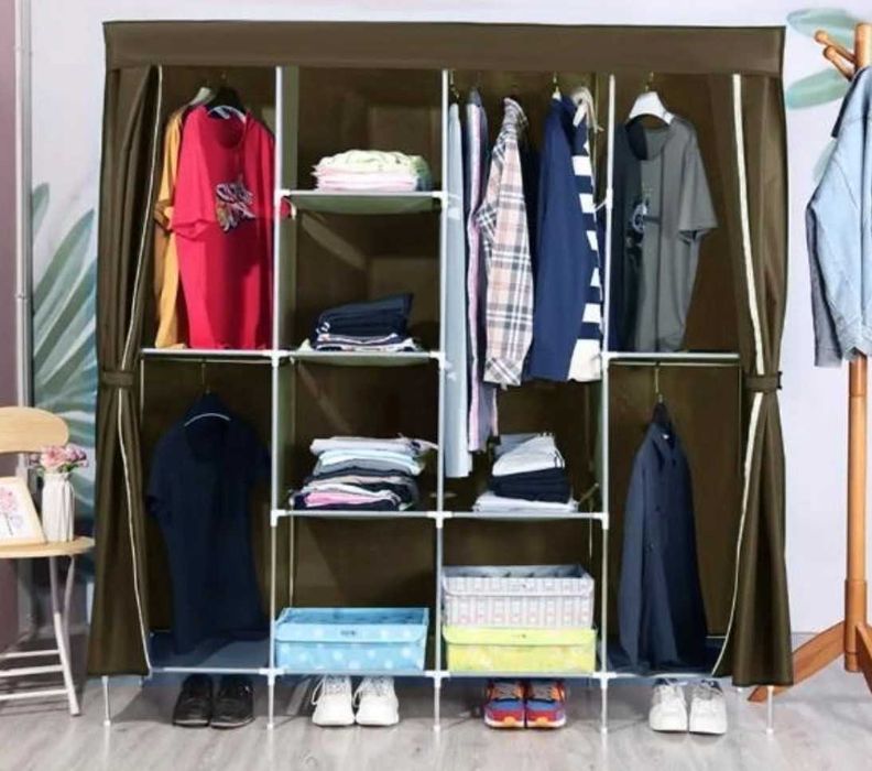 Складной шкаф с чехлом каркасный тканевый шкаф шафа вішалка